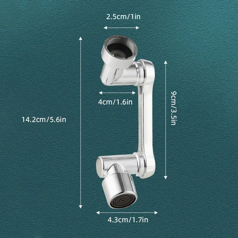 New Rotation Extender Faucet Plastic Splash Filter Kitchen Tap Aerator Washbasin Faucets Bubbler Nozzle Robotic Arm