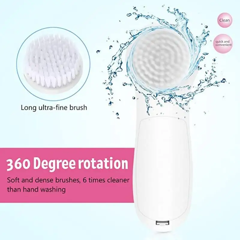 Multifunctional Rotating Facial Cleansing Brush Callous Remover Facial Brush Massager Brosse Nettoyante Visage 4