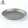 Outdoor Portable Pure Titanium Fruit Vegetable Dish Plate Titanium Alloy Tableware Camping Supplies 5