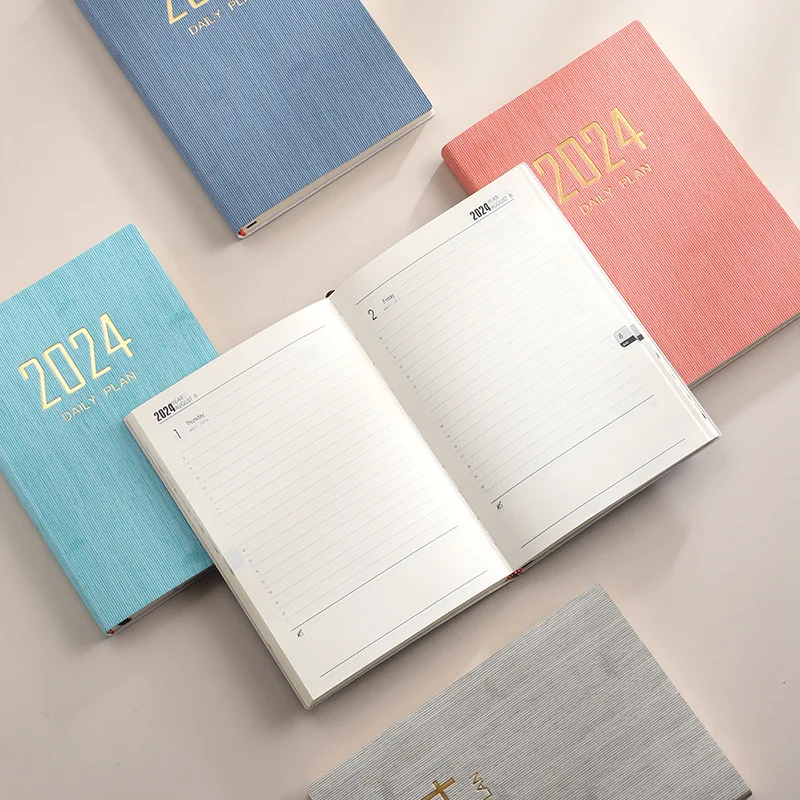 Pocket 2024 Agenda Book Mini A6 with Calendar Notebooks To Do List English  Notepad School Office