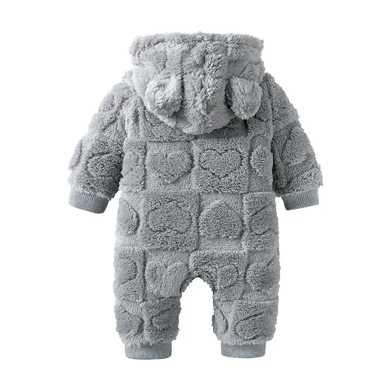 Warm Hooded Baby Romper 2