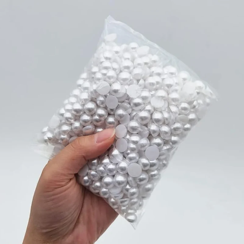 Half Flatback Imitation Pearls Beads ABS Half Round Loose For Nail Art DIY Craft Garment 2-16mm 30-1000Pcs