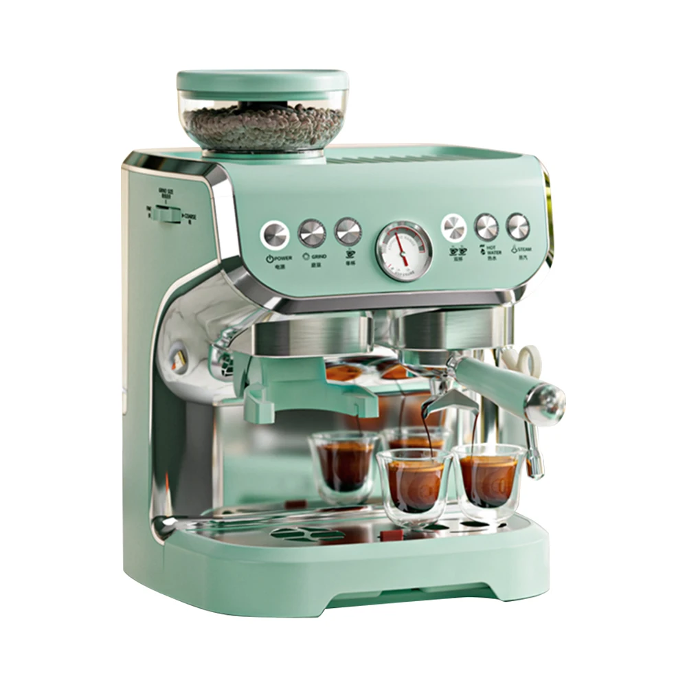 

2 boilers Manufacturer Professional Super 15 bar Espresso Coffee Maker Machine With Grinder