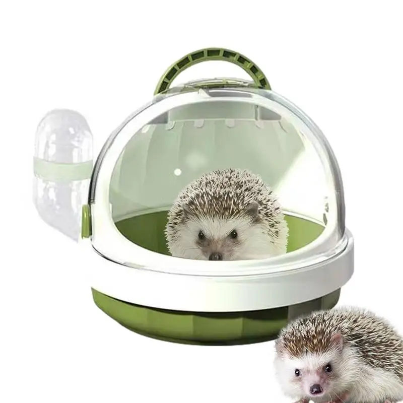 Small Pet Carrier with Water Feeder Hamster Travel Cage for Guinea Pig Hedgehog Pet Bag Ferret Accessories Portable Travel Case pet carrier