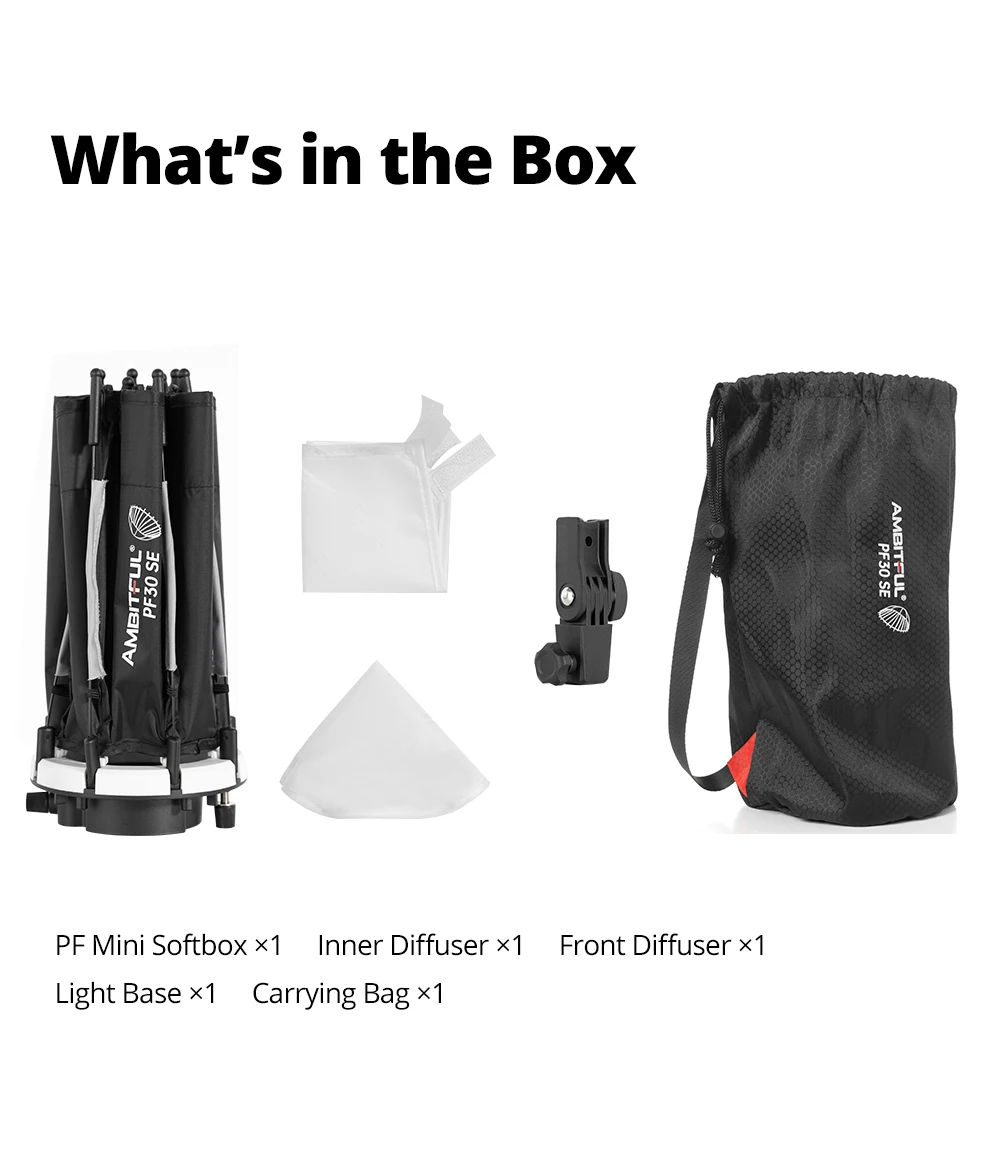 30cm PF30 SE 40cm PF40 SE Camera Flash Mini Softbox Portable Octagon Umbrella So