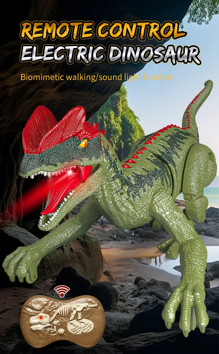 Laser Tracking RC Dinosaur Toy for Kids