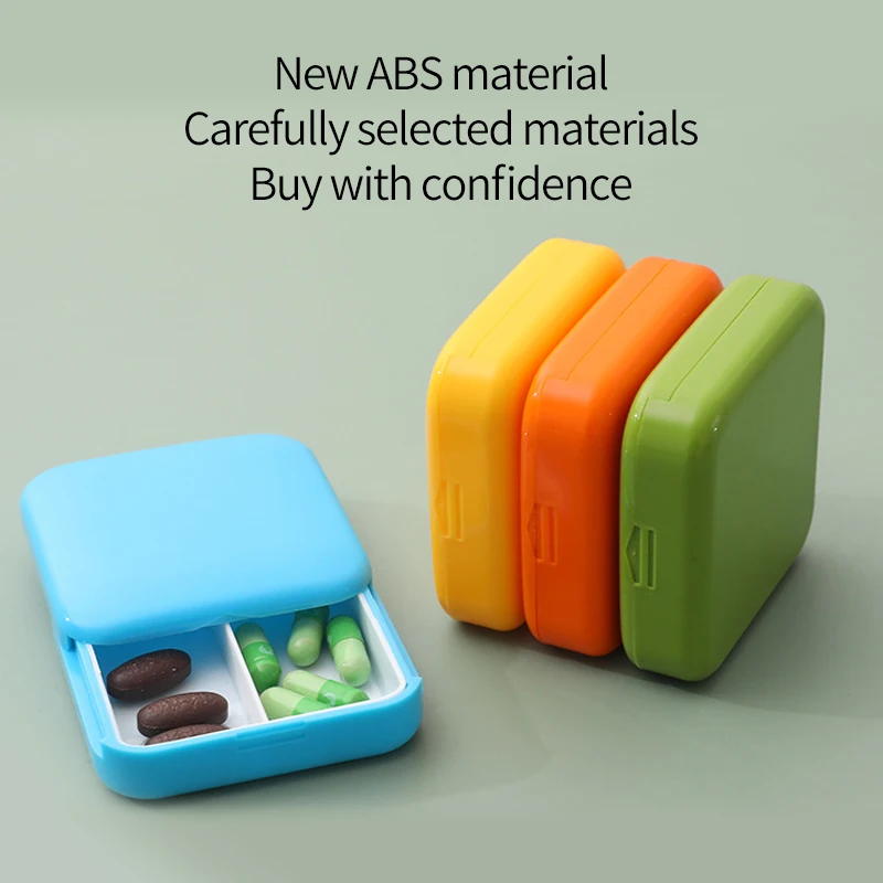 Portable Push-Pull Pill Box Two Compartments 11 Portable Push-Pull Pill Box Two Compartments
