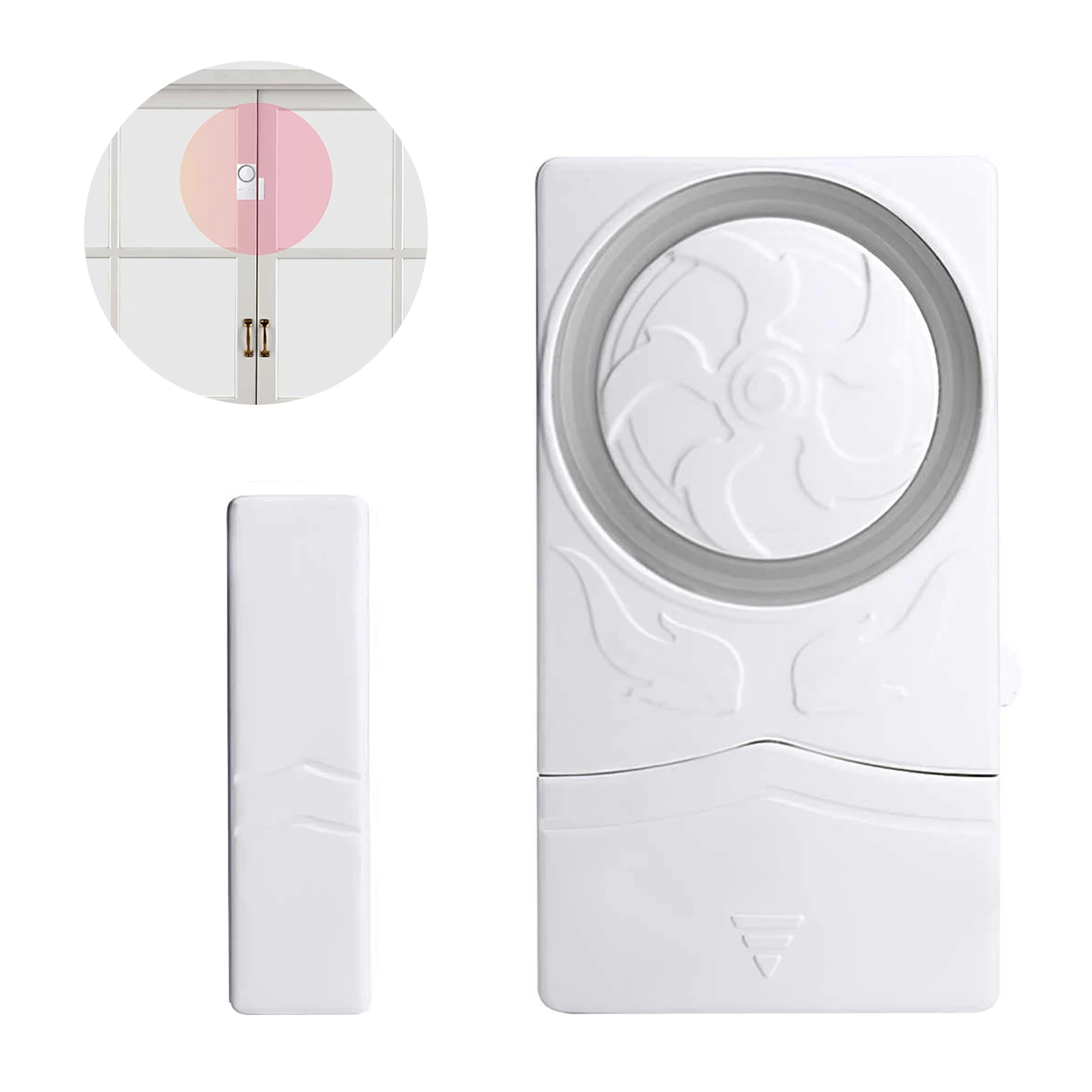 Door Magnetic Anti-theft Alarm Time Setting Doorbell Alarm Loud Volume Door Sensor Alarm Door Close Reminder for Home Office