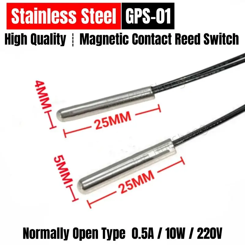 High Quality Stainless Steel Reed Switch GPS-01 Normally Open Type N/O ...