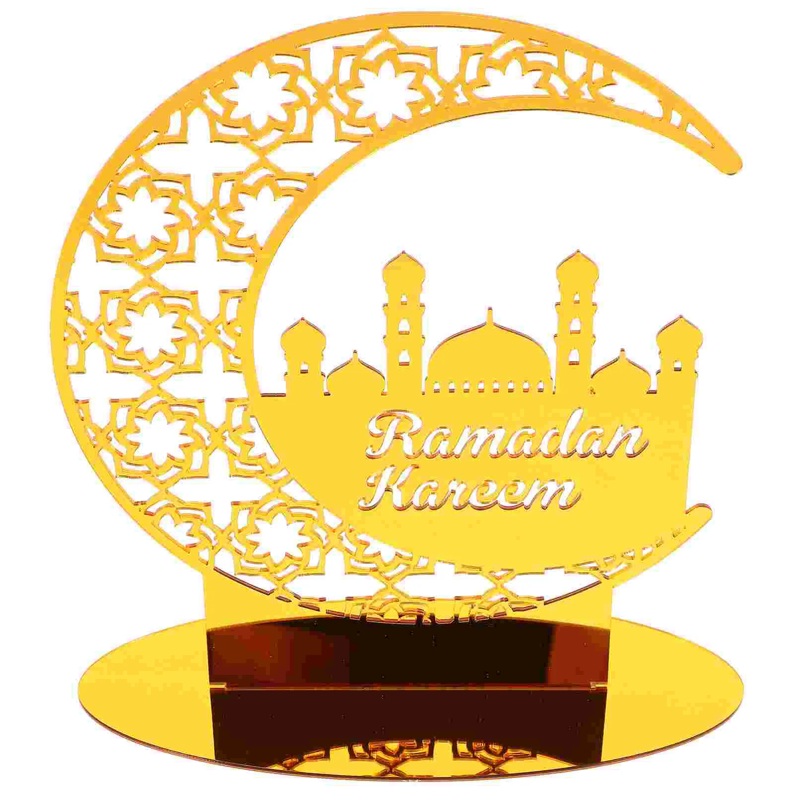 

Decor Crescent Letter Table Eid Decorations for Home Moon Ramadan Islamic Party