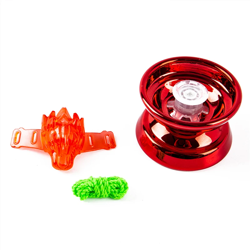 4 Colors Magic Yoyo Responsive High-speed Yo-yo Aluminum Alloy CNC Lathe with Spinning String for Boys Girls Children Kids