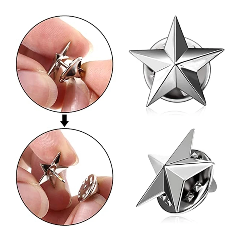 4 épingles à Aimant étoile Cristal Argenté – Concours équestre, Vêtements