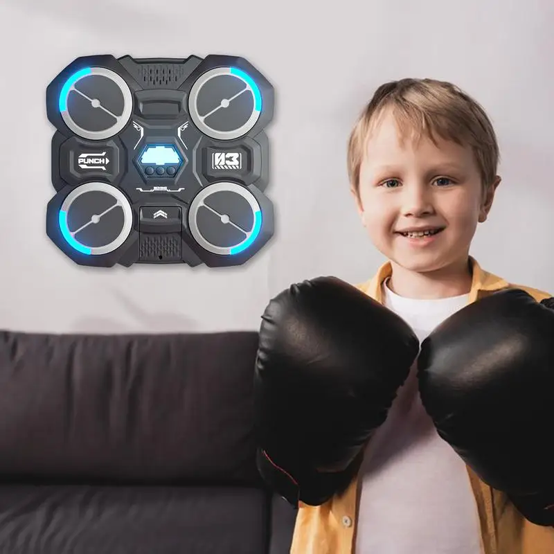 children's music boxing machine wall-mounted smart music boxing machine with Light Relaxing Reaction Training Target Boxing