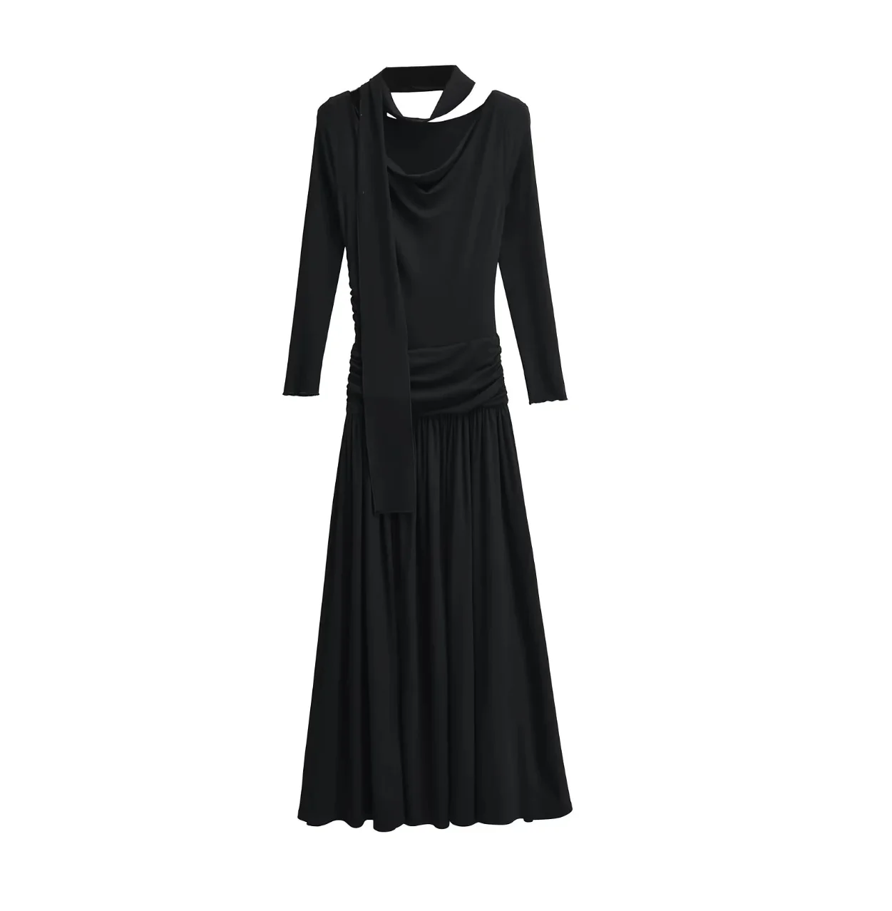 

2024 women fahsion long dress black sexy summer dress lady fahsion long style dress
