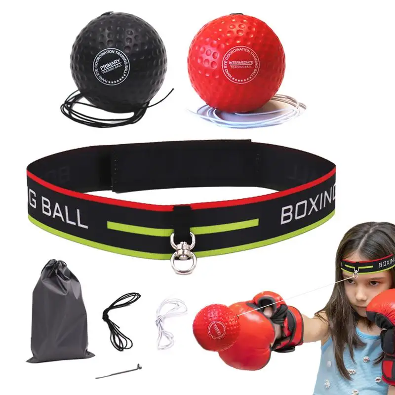 Punching Ball Head-mounted Fighting Speed San&da Training Boxing Reflex Ball Home Fitness Exercise Boxing Equipment Accessories
