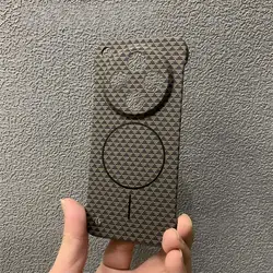 Luxury Slim Frameless Kevlar Carbon Fiber Wireless Charging Phone Case with Magsafe Magnetic Cover - OPPO Find X9 (F2)