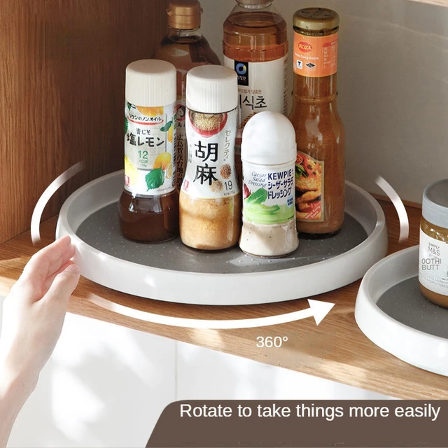 Turntable Kitchen Storage, Rotating Tray Condiments