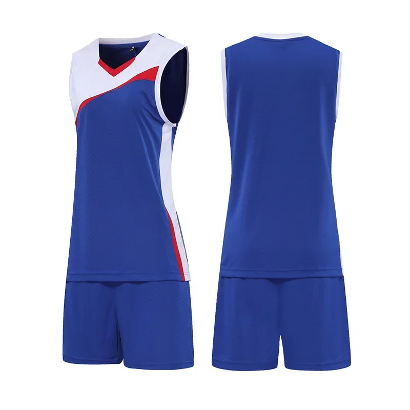 New Women's Volleyball Jersey No Sleeves Breathable Sports Suit Competition Team Uniform Customizable Printed Training Wear