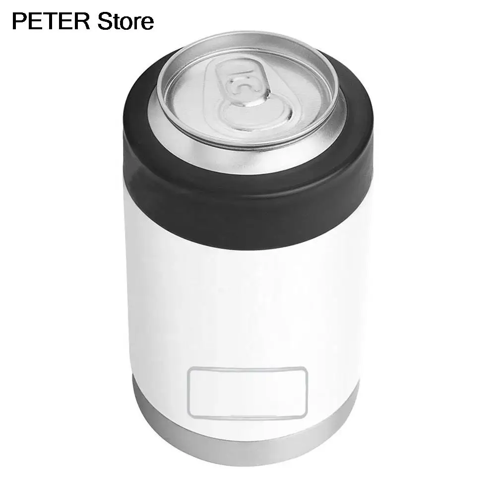 12oz Insulated Cans Holder Cold Keeper Bottle Yetys Cooler Cup Tumbler  Double Vacuum Thermos Sport coffee Can Water Bottle