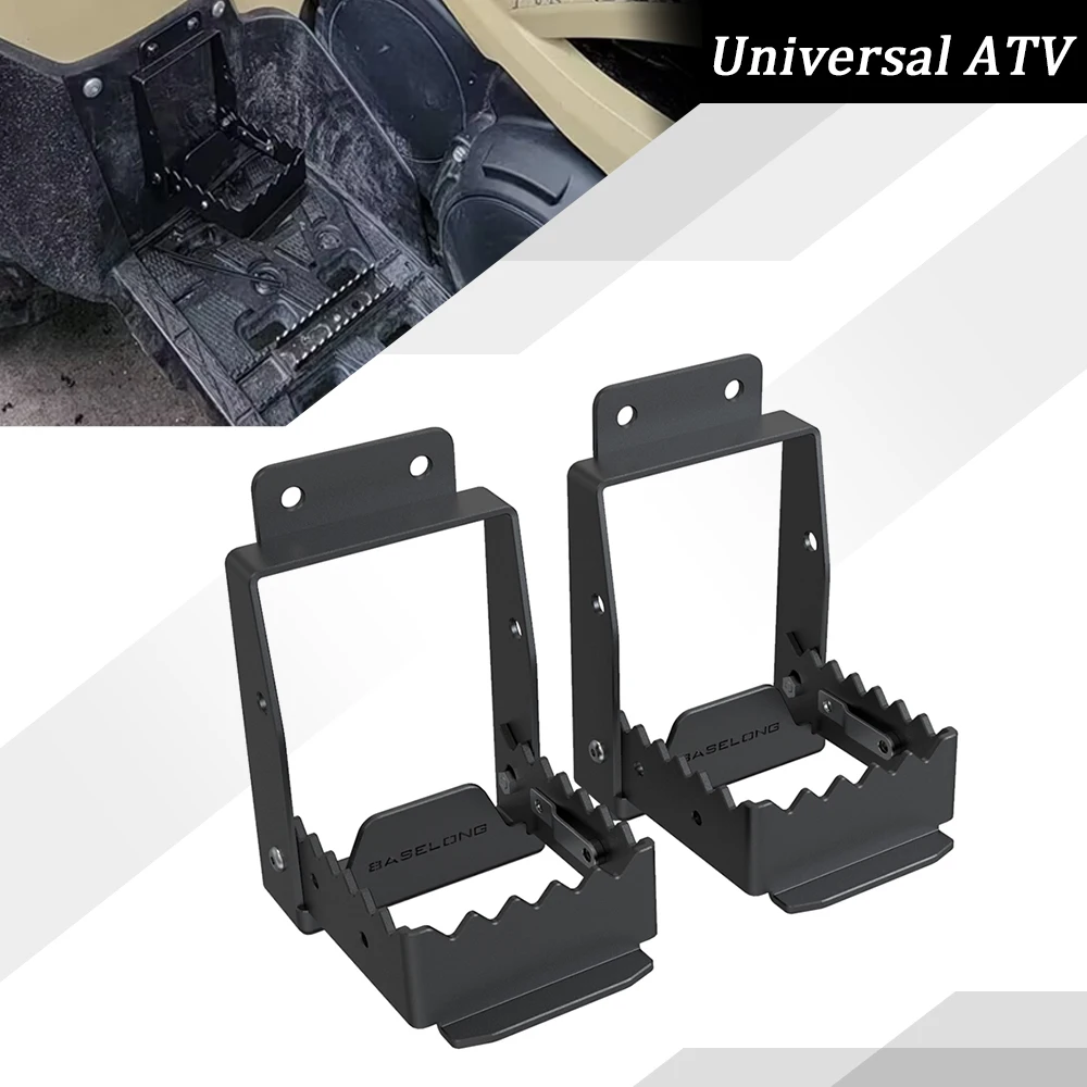 

For Suzuki KingQuad 400 500 750 for Kawasaki Brute Force 300 750 ATV Rear Set Foot Pegs Mount Kit Highway Peg Clamp Extensions