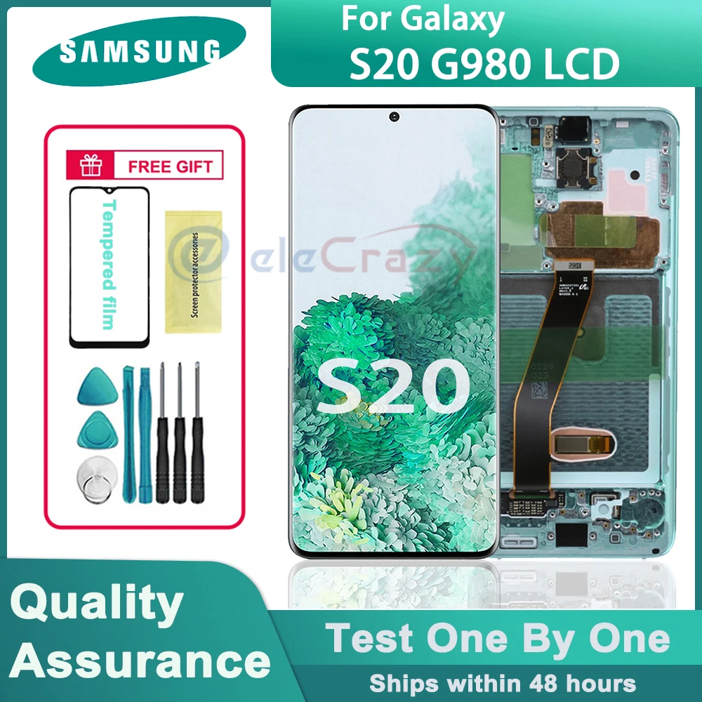 

Original 6.2" LCD Display For SAMSUNG Galaxy S20 G980 G980F LCD Touch Screen Digitizer Assembly For Galaxy S20 LCD Display