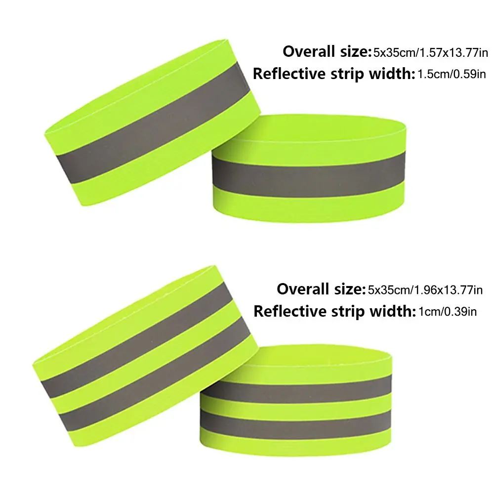 발광 반사 밴드 스트랩 탄성 글로우 LED 반사판 암밴드, 안전 다기능 반사판 손목 밴드, 손목 발목 다리용