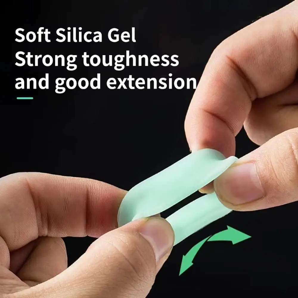 10Pcs Durable Silicone Fishing Rod Anti-skid Circle Luminous Absorbing Sweat Handle Wrapping Belt Anti-Slip Tape