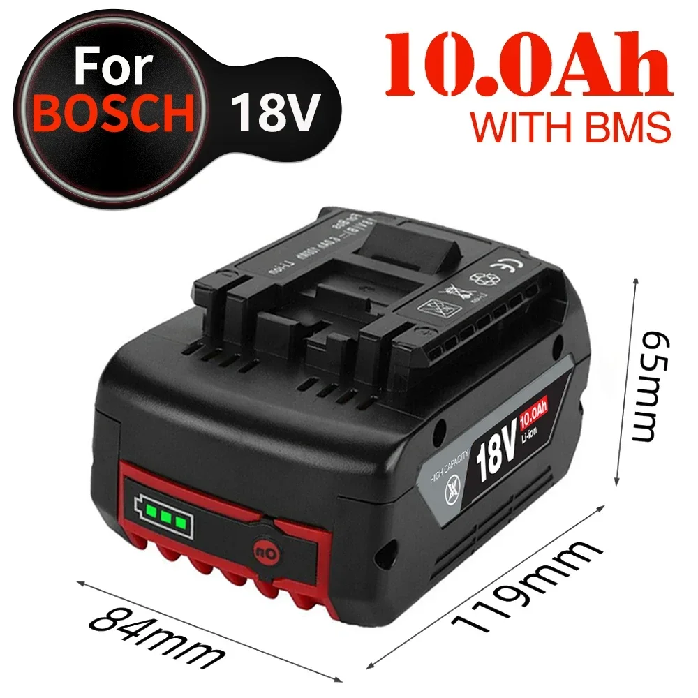 Sostituzione Batteria 18V 10000Mah Bat609 Bat618 Batteria Gba18V80 21900 Adatta Per Strumenti Cordless Bosch 18V Professional System