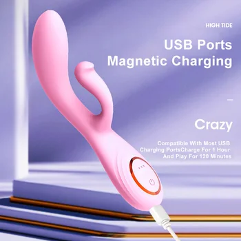 24Modes Simulation Dildo G-Spot Rabbit Vibrator Pussy Clit Massager Female Vagina Masturbators Sex Toys for Adults 18 5