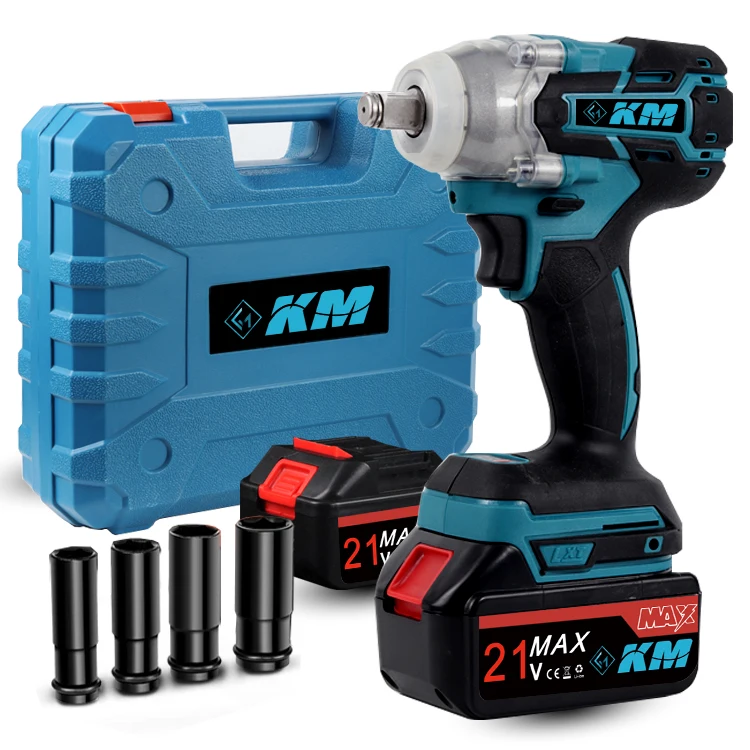 

KM Professional Cordless Power Wrenches Electric Brushless Wrench 18V Impact Wrench Heavy Duty