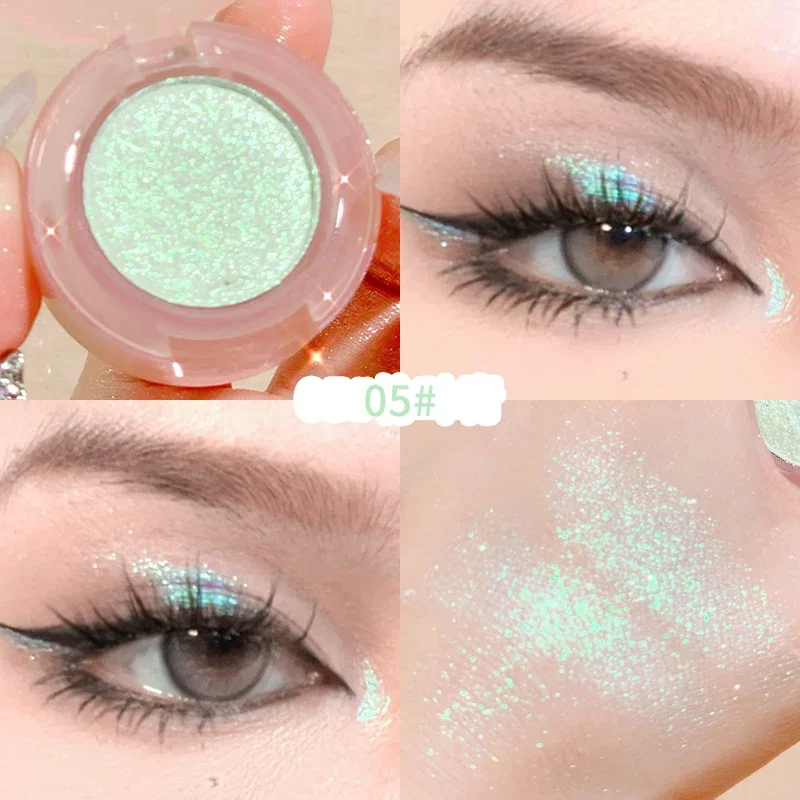 Diamond Highlighter Palette Gorgeous Glitter Eyeshadow Glossy Shiny Silkworm Shadow Shimmer Cowherd Weaver Girl Eyes Makeup face highlighter makeup palette