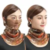 Summer New Face Mask Neckerchief Women Print Thin Scarf Sunscreen Soft Lady Three Usage Neck Collar Pullover Scarves Headbands 5