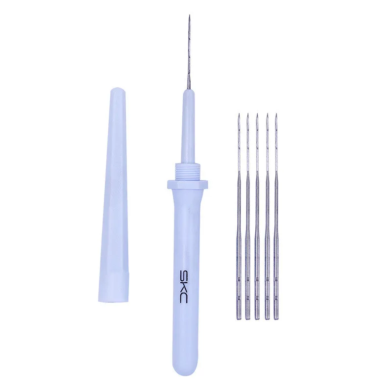 Wool Felt Needles Set With 5 Replaceable Needles Embroidery Craft Sewing Tools Single Felting Pen Set Felting Tools