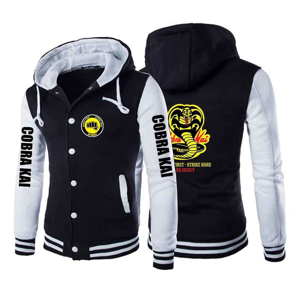 

Cobra Kai Printing Fashion 2023 New Man's Spring and Autumn Baseball Uniform Cotton Hoodies High Quality Classic Sweatshirt Coat