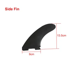 Inflatable Paddleboard Quick Lock Fin Replacement Accessory (Side fin black)