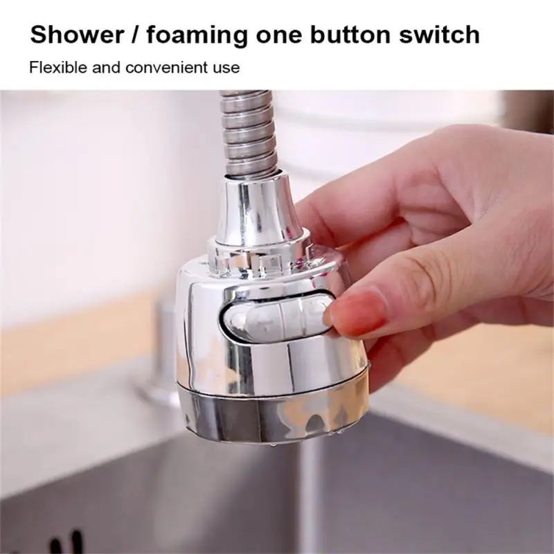 360 Degree Adjustment Kitchen Faucet Extension Tube Bathroom Extension Water Tap Water Filter