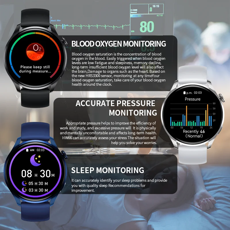 Abmtr HW66 Ʈ ġ AMOLED ũ 1.35 &HD 420*420 IP68   ȭ   Smartwatch pk GTR 3 GTS 2