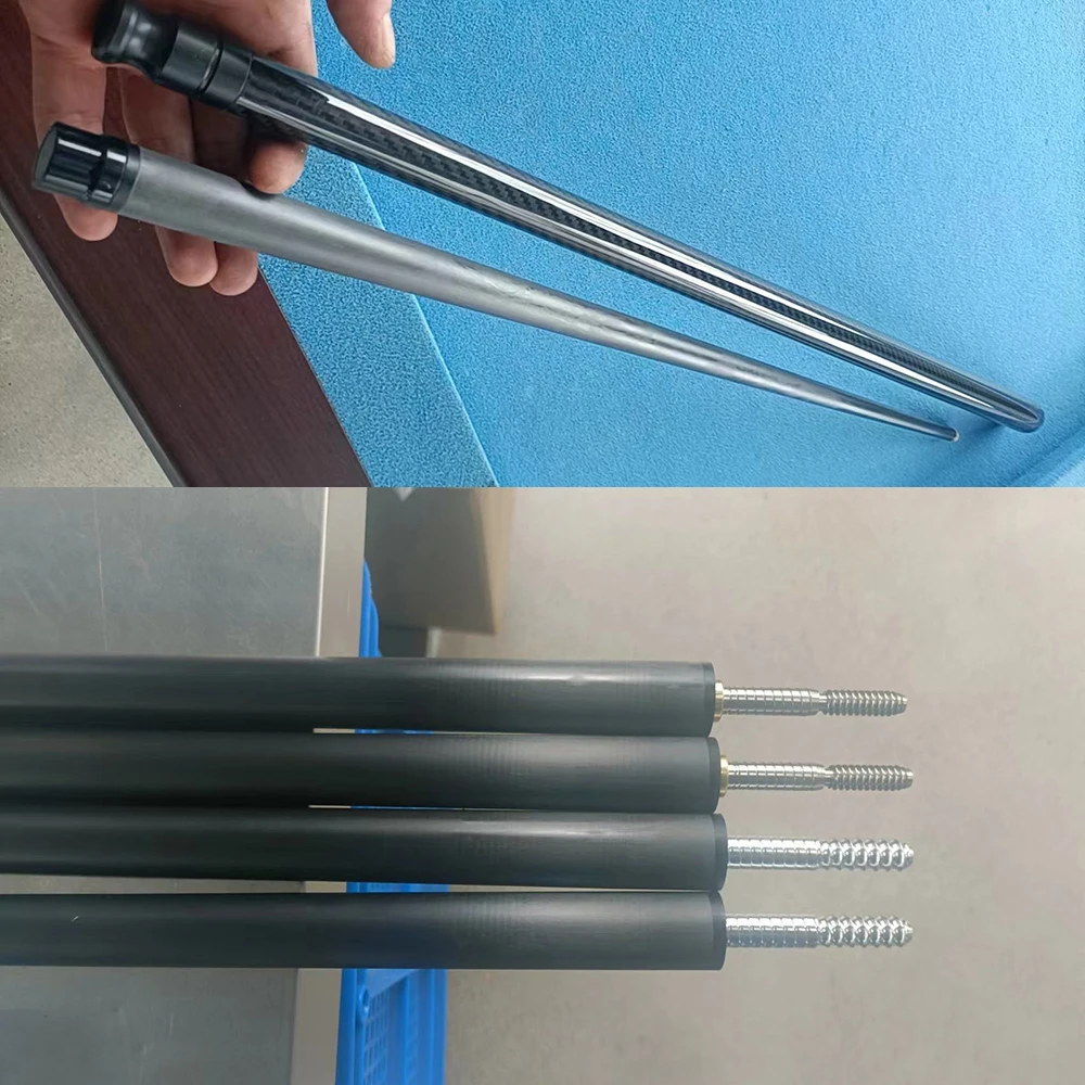 Full Carbon Fiber Shaft Of Pool Cue Front Part For Billiard Pro-Taper/Conical Taper For Play/Break/Snooker Cue Shaft With Foam billiard shaft