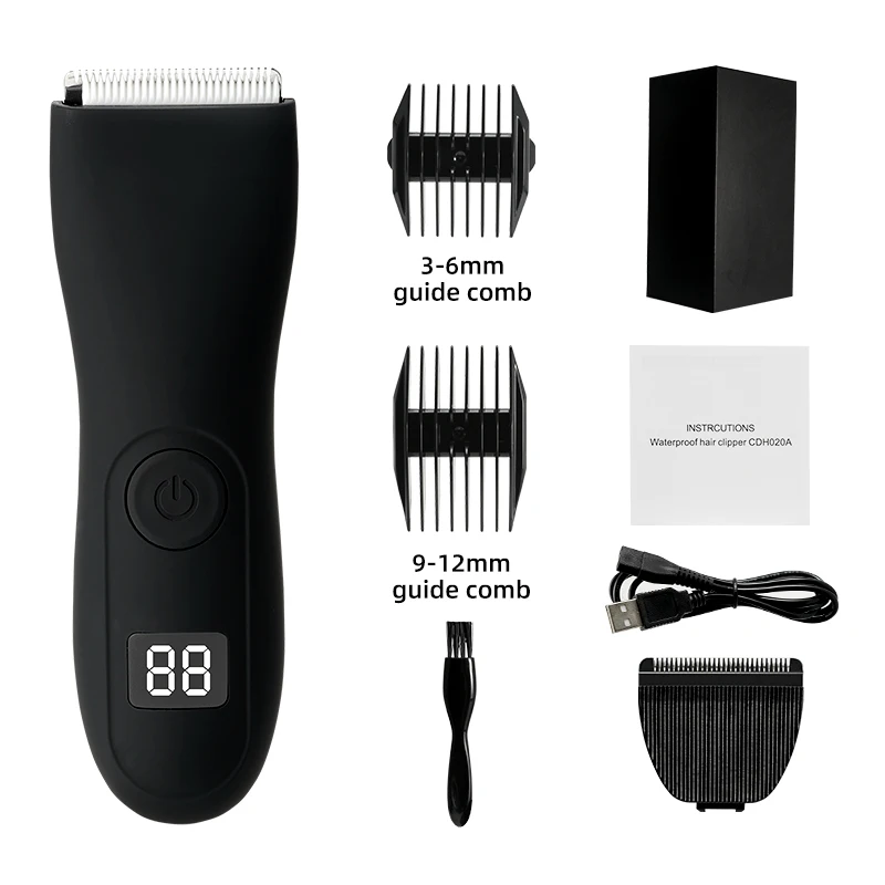 Ascella Capelli Peli Pubici Bikini Petto Capelli Trimmer Corpo Capelli Trimmer Inguine Trimmer Barba Toelettatura Clipper Uomo Donna Epilatore Lcd