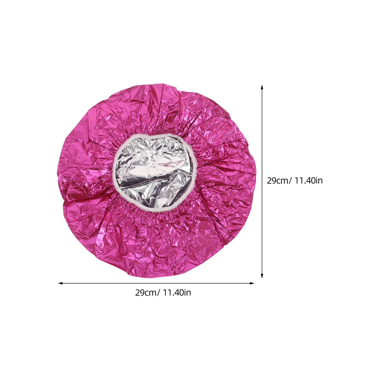 10Pcs 헤어 프로세싱 캡 알루미늄 호일 헤어 캡 딥 컨디셔닝 트리트먼트를 위한 재사용 가능한 열 보존 샤워 캡