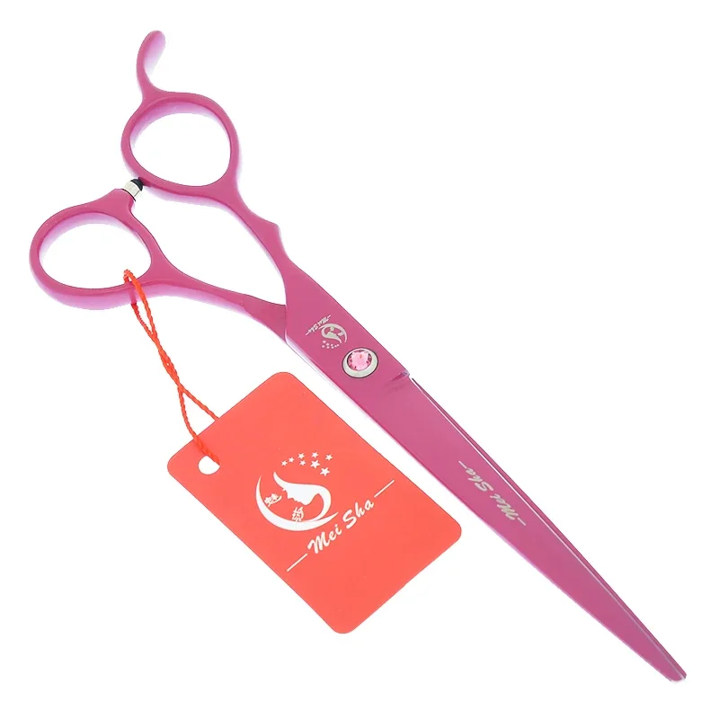 Meisha 7 인치 왼손 미용 절단 가위 전문 이발사 가위 일본 철강 살롱 왼손 가위 A0185A