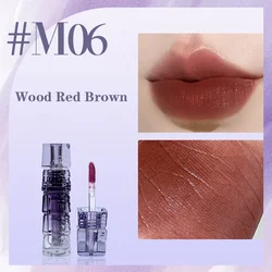 Waterproof Long - Lasting Matte Purple Lip Gloss - Liquid Lip Tint Cosmetic Glaze (M06)