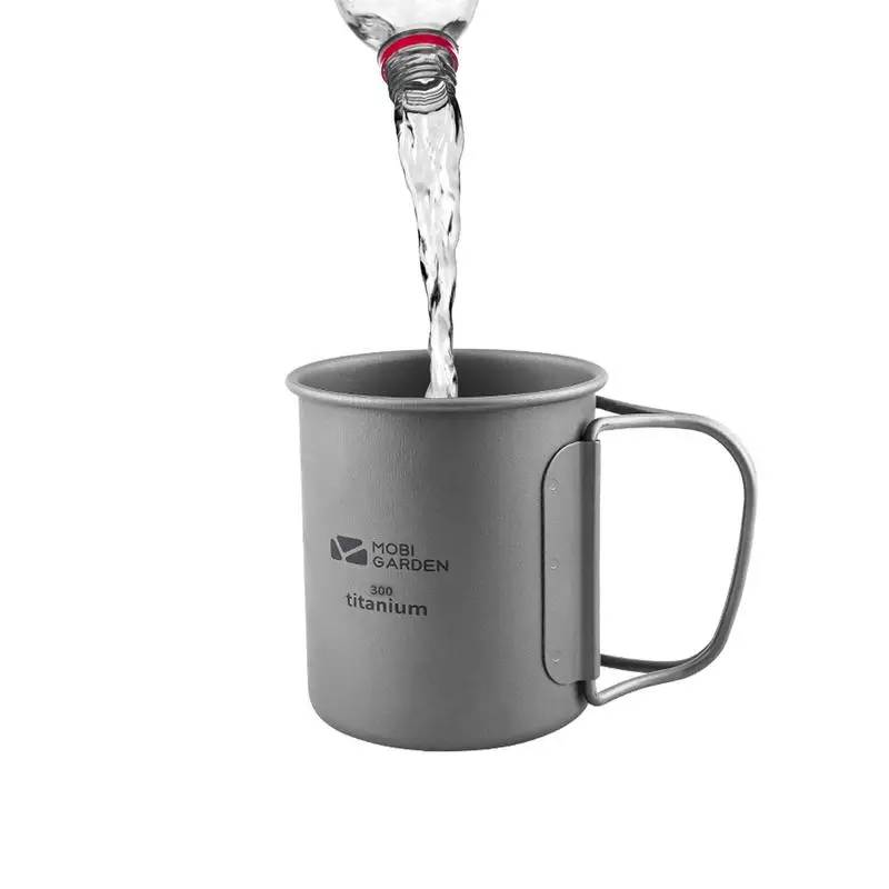 

Titanium Cup Titanium Mug Backpacking Portable Camping Cup Lightweight Heat Resistant Coffee Mug Tea Cup For Hiking Picnic