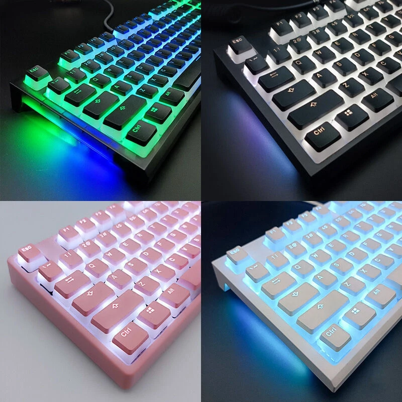 OEM PBT Backlit Key caps Set 119 Keys Keycap Ergonomic Cute Key Cap for Mx Cherry Profile Gateron Switch Mechanical Keyboard Kit