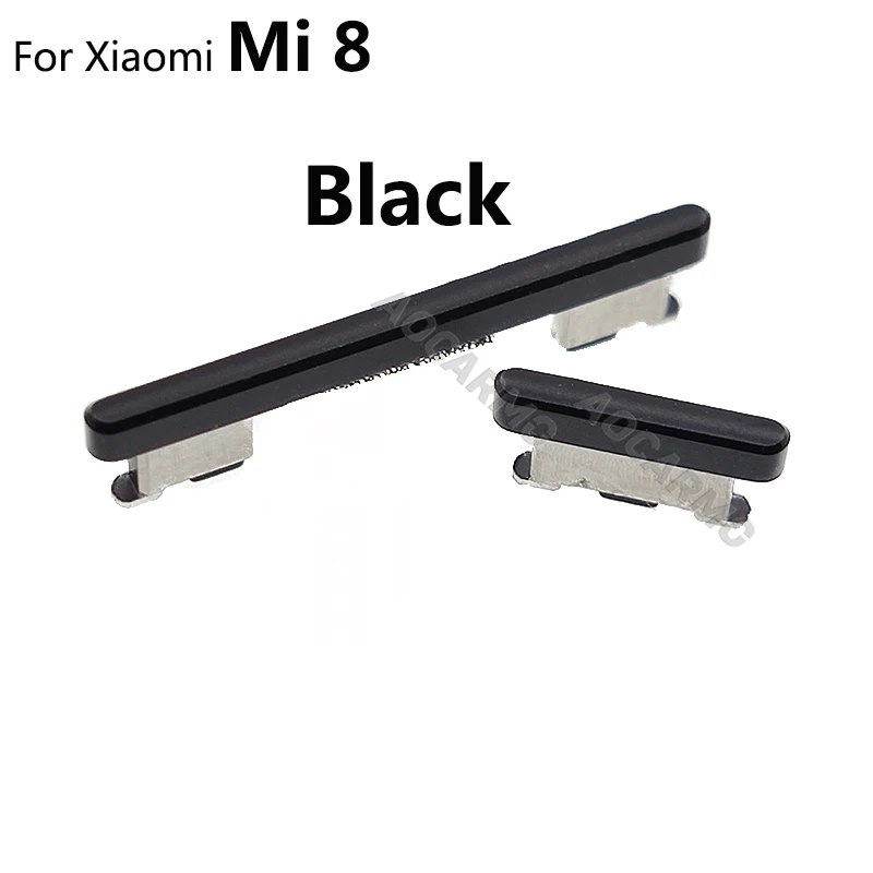Aocarmo Side Button Key Volume For Xiaomi Mi 8 9 mi8 mi9 Power ON/OFF Volume Up/Down Replacement Repair Parts