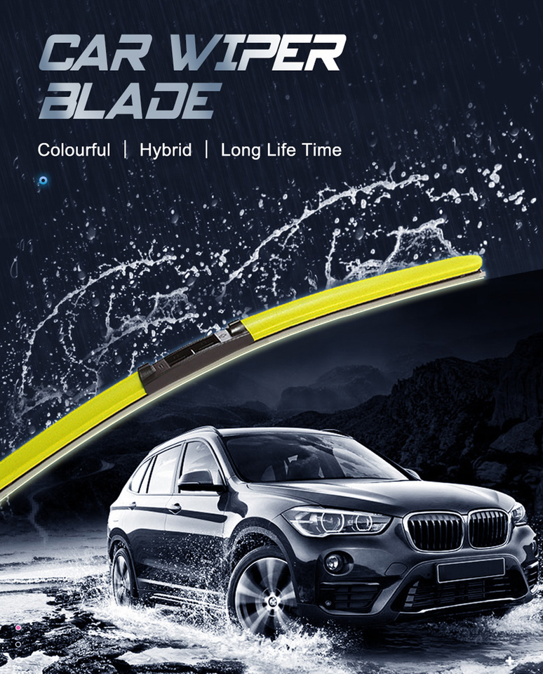 LNJING Colorful Wiper Blade 14” 16“ 19” 21“ 22” 23“ 24” 26“ For Hyundai KIA Toyota Nissan Honda Lada BMW Audi Seat Renault Mini