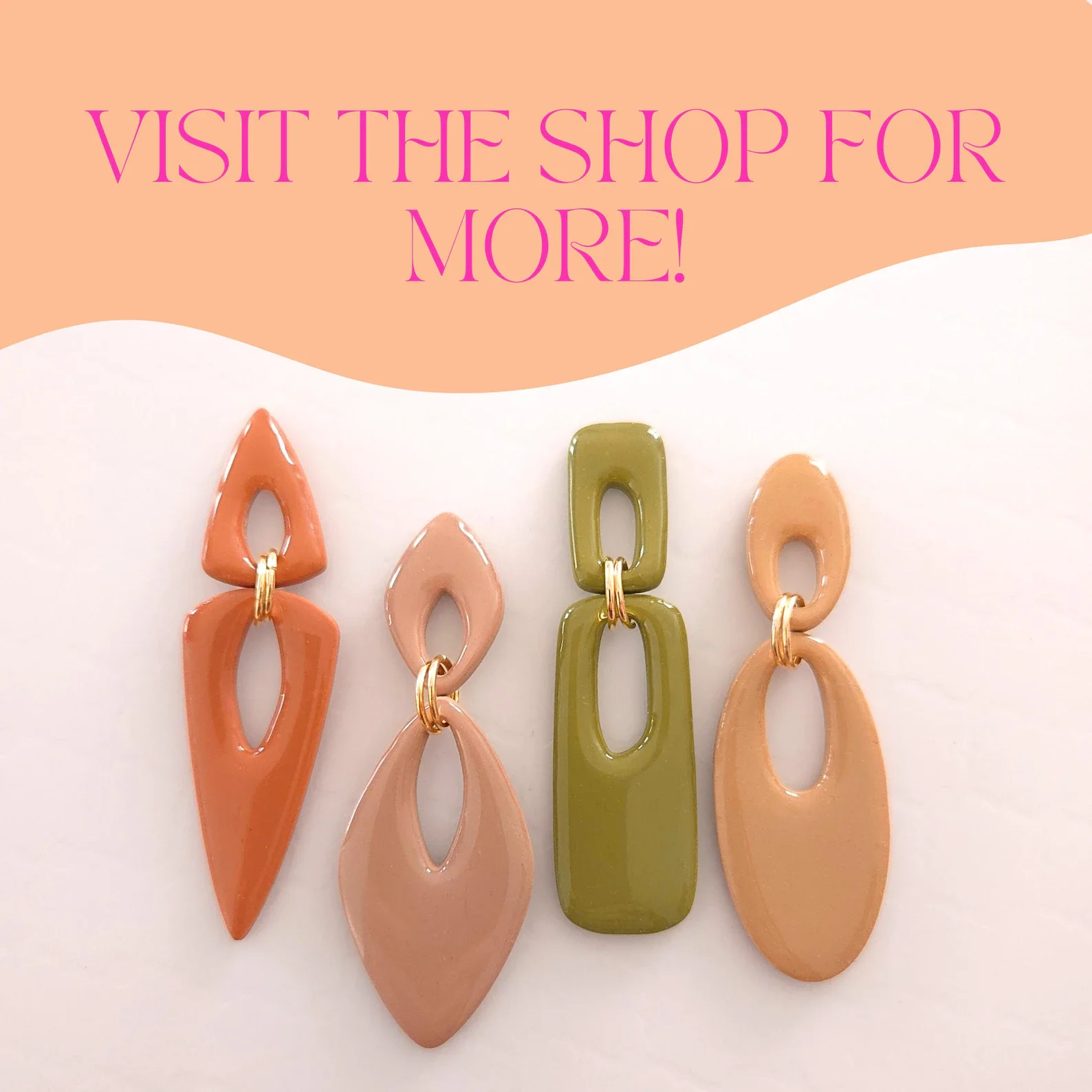 No Drill Elongated Daggers Clay Cutter Set Boho Abstract Shape Geometric Large Earring Polymer Clay polymer clay cutter