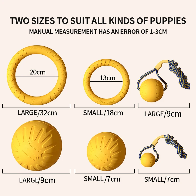 Dog Toys Pet Flying Disk Training Ring Puller Anti-Bite Floating Interactive Supplies Dog Toys Aggressive Chewing 3