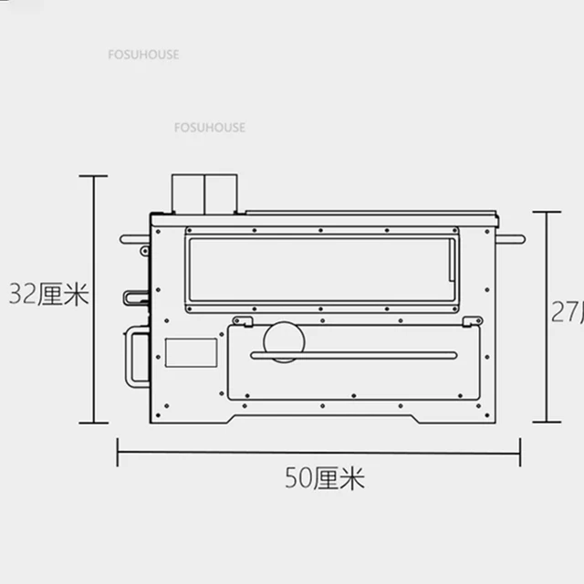 Északi Öntöttvas Chimeneák Kültéri Fűtő Kályha Kreatív Szabadidő Többfunkciós Téli Kemping Fűtés Kemence - Image 2