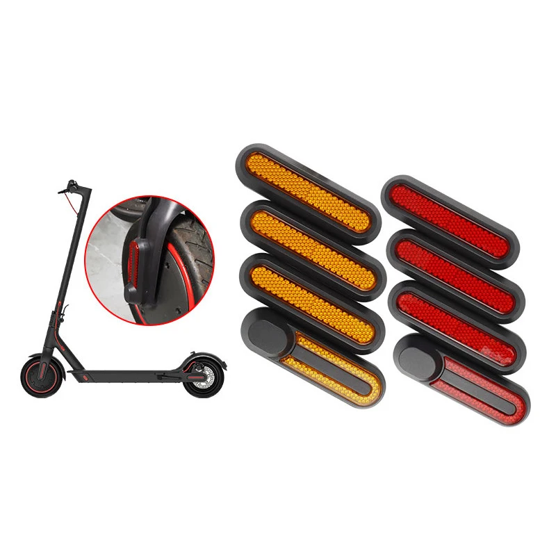 Electric scooter accessories Electric Scooter Side Reflective Strap Stickers Xiaomi Mi Pro 2 1S M365 Front Rear Safety Tube Night Reflector